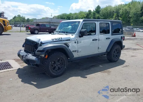 2023 Jeep Wrangler 4-Door Willys 4X4 from USA, damaged, VIN 1C4HJXDN2PW615882